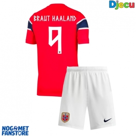 Norveška Erling Haaland #9 Domaci Dres za djecu SP 2026 Kratak Rukav (+ Kratke hlače)